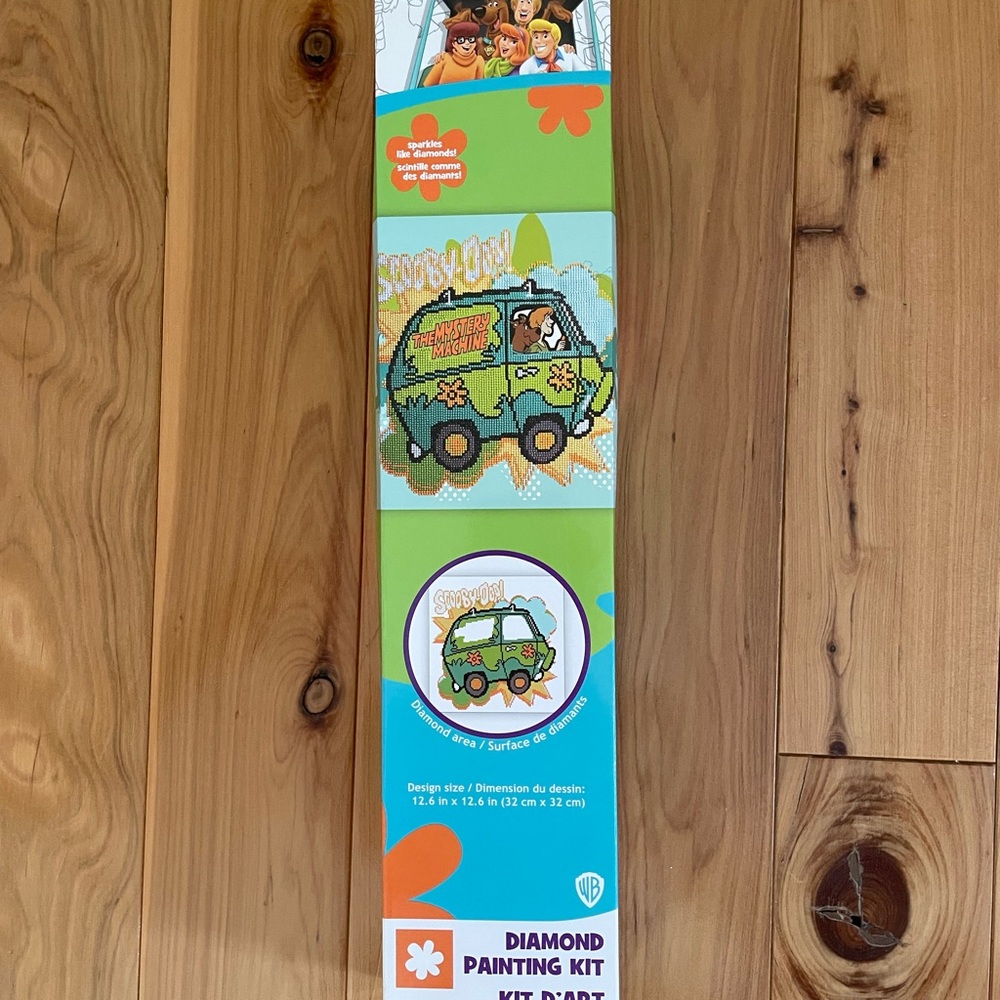 Warner Bros Scooby-Doo Diamond Painting Kit Green and Blue